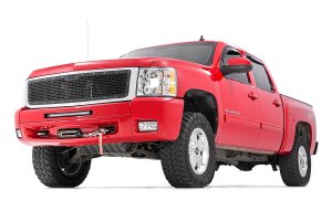 Chevrolet Silverado 1500 Mesh Grille - Rough Country - With Stainless Steel Hardware - Black - '07-'13 Chevrolet Silverado 1500 Mesh Grille - Rough Country - With Stainless Steel Hardware - Black - '07-'13